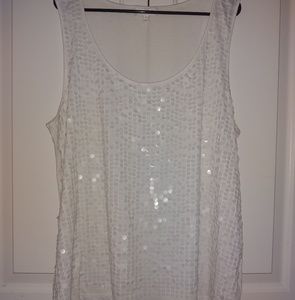 Fashion bug sequin tank top